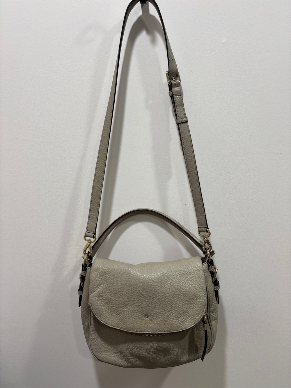 Kate Spade gray Leather Shoulder Bag